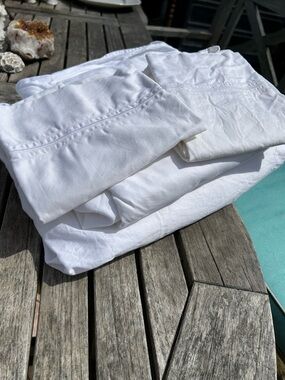 Ralph Lauren Queen White Cotton Standard pillowcases 4 pieces